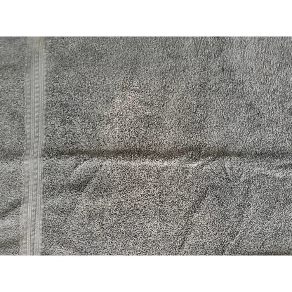 Grey Ralph Lauren Large Bath Towel Set of Two 52x31 *flaw/stain*